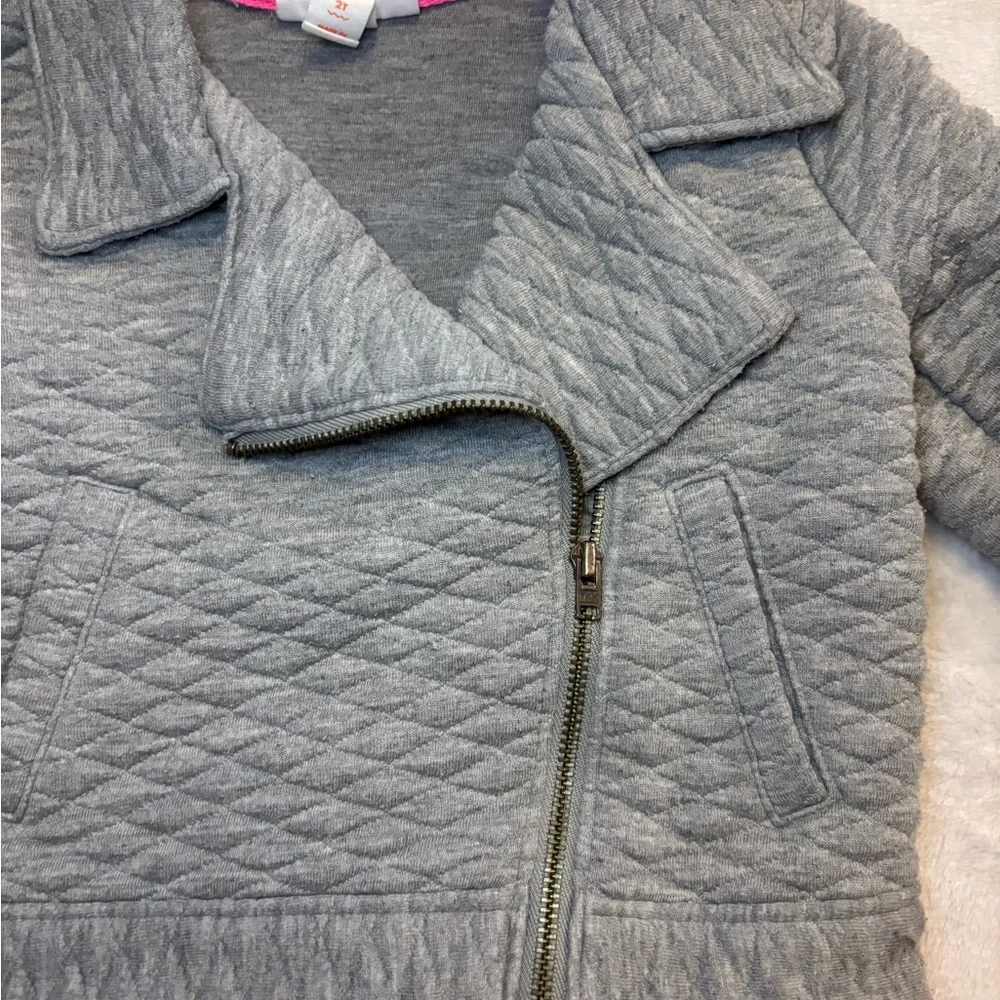 Cat & Jack Gray Quilted Kids Jacket EUC Size 2T